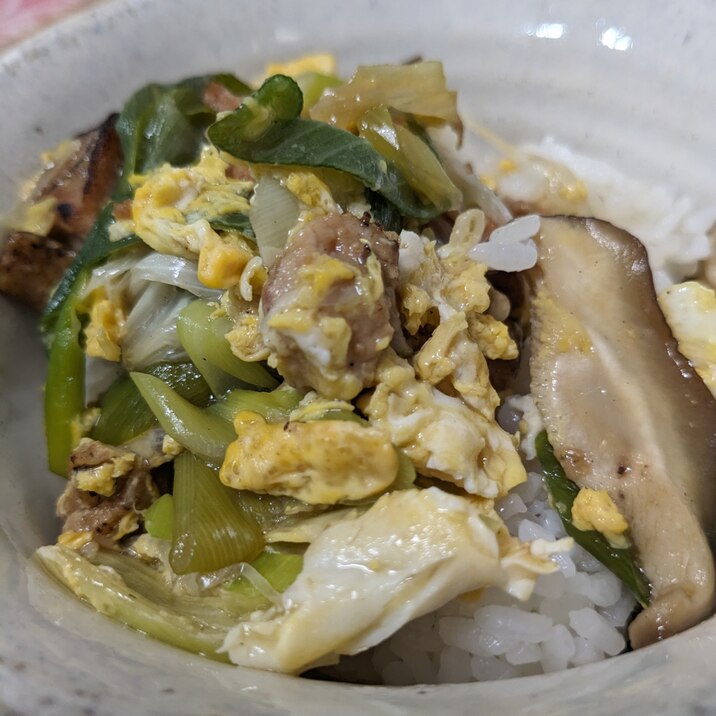焼き鳥缶で親子丼☆